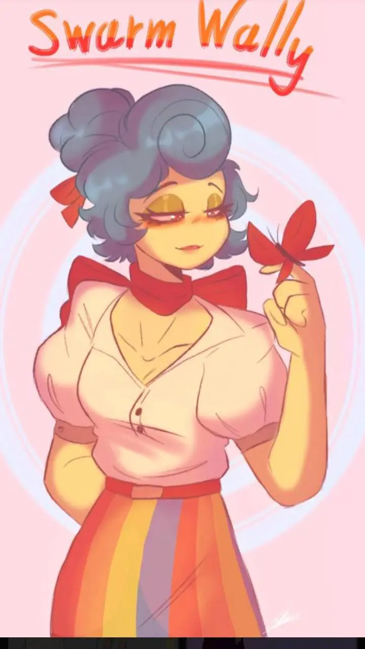 ai character: Female Swarm Wally background