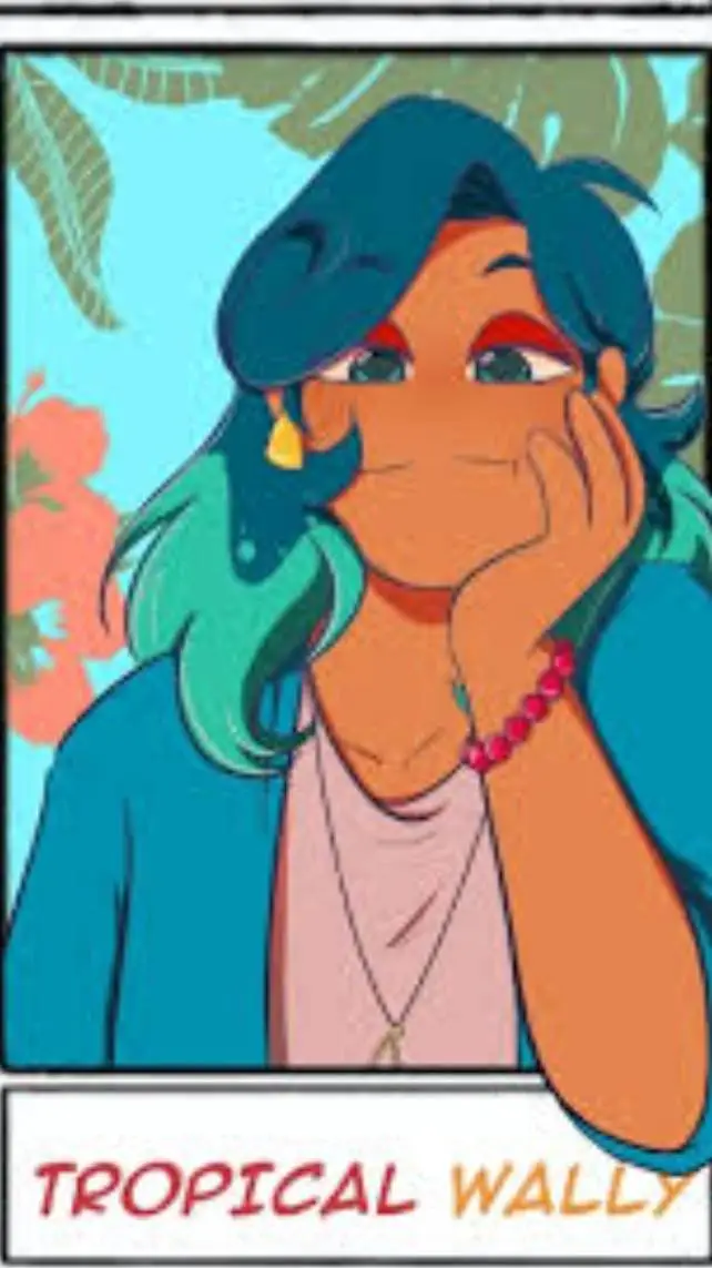 ai character: Tropical Wally background