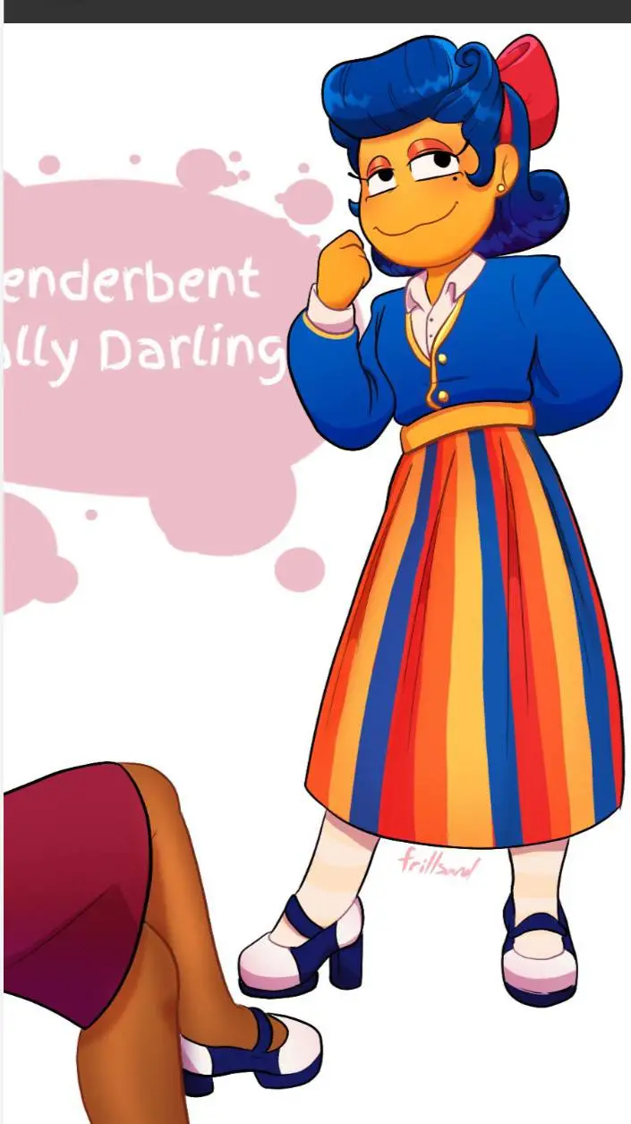 ai character: Female Actor Wally background