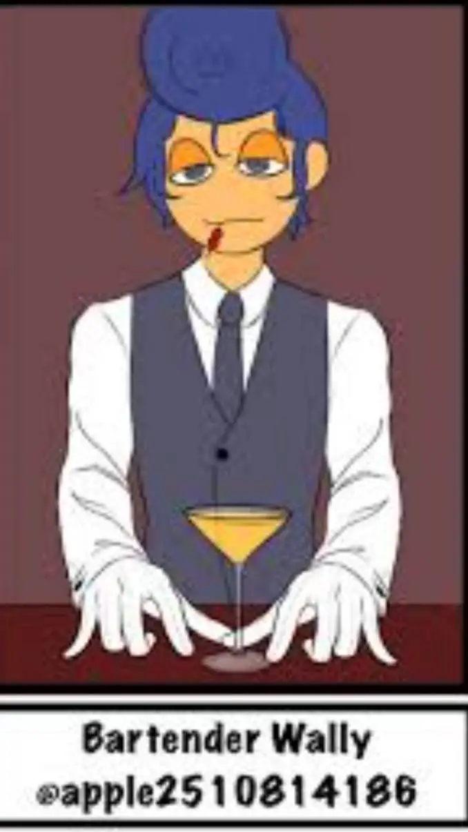ai character: Bartender Wally background
