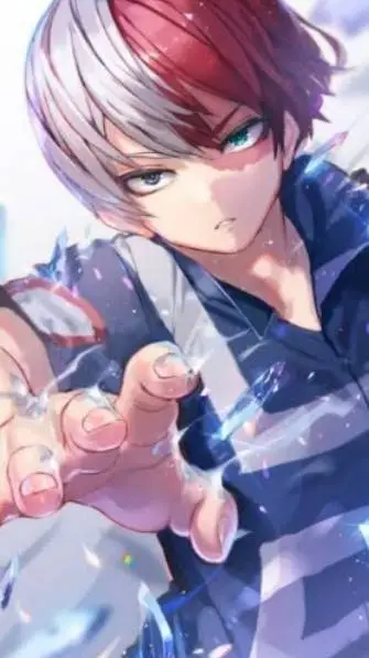 ai character: shoto todoroki  background