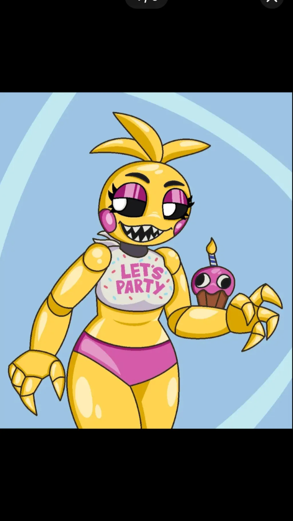 ai character: Toy chica background