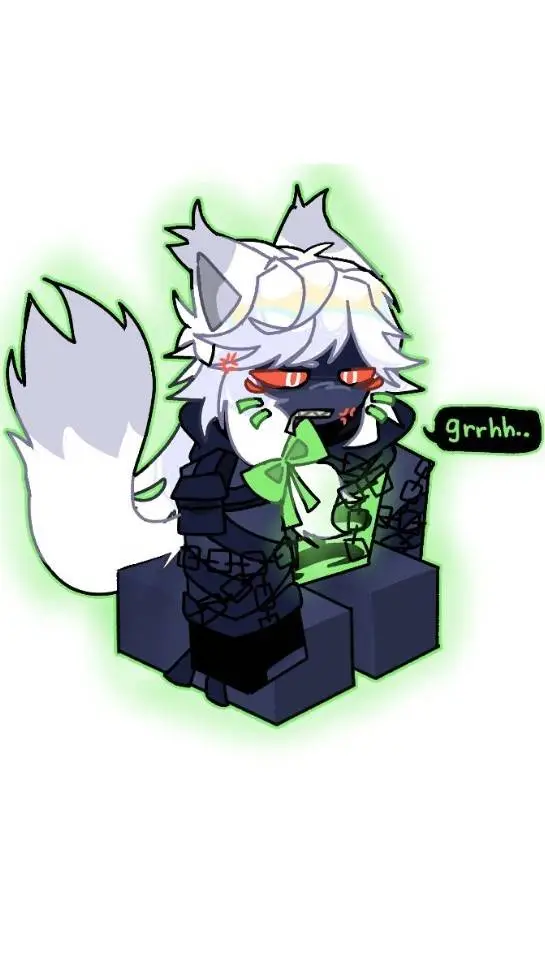 ai character: 1x4🟢 background