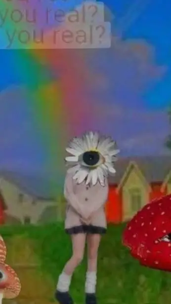 ai character: wierdcore girl background