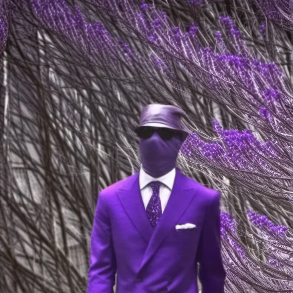 chat with ai character: Man of purple