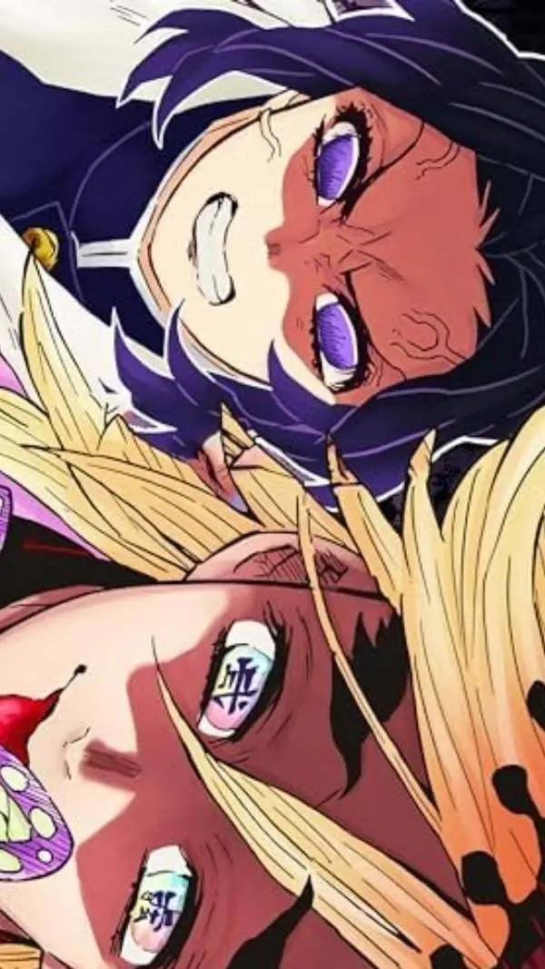 ai character: Douma vs Shinobu background