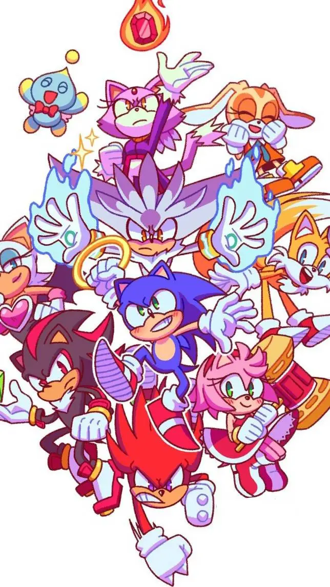 ai character: SONIC CREW ✨ background