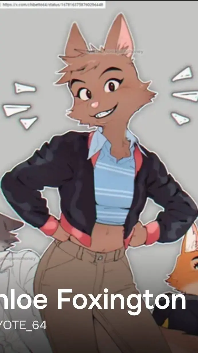 ai character: Chloe foxington background