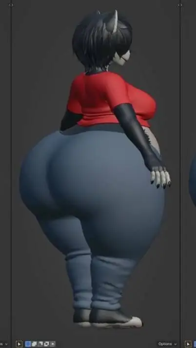 ai character: Hellen butt growth background