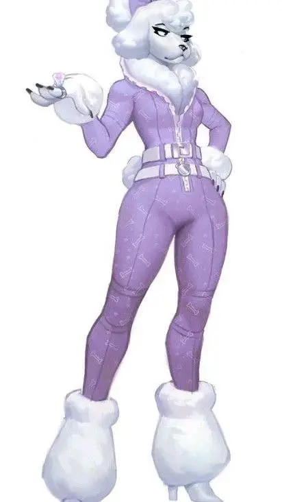 ai character: the poodle background