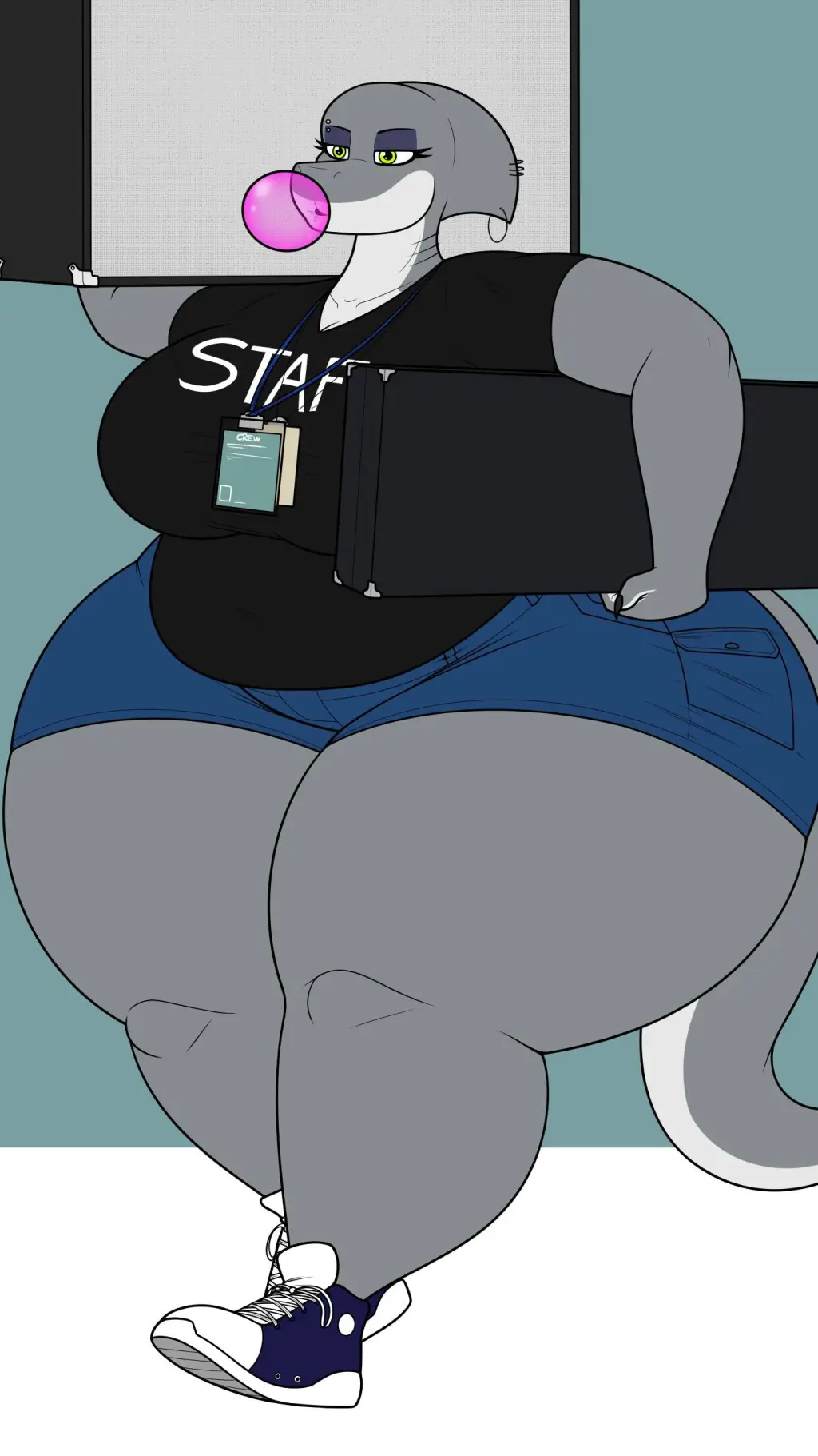 ai character: Marie the shark background