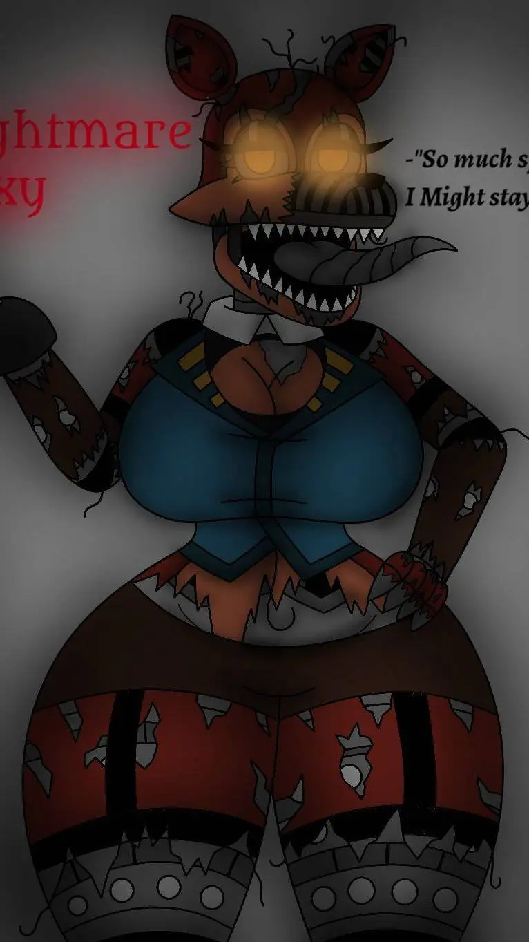 ai character: nightmare foxy background