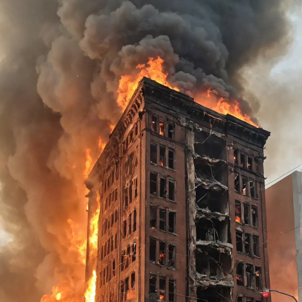 chat with ai character: Mha Building fire