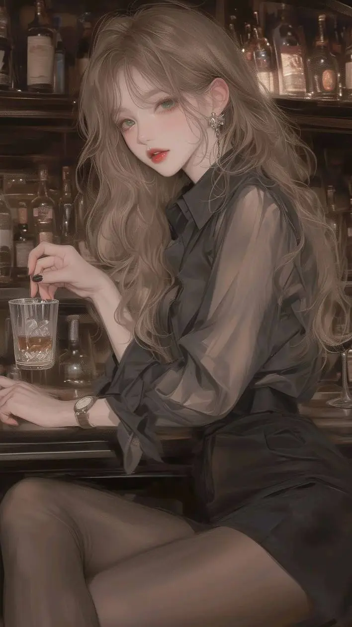 ai character: Miami~☕︎︎ background