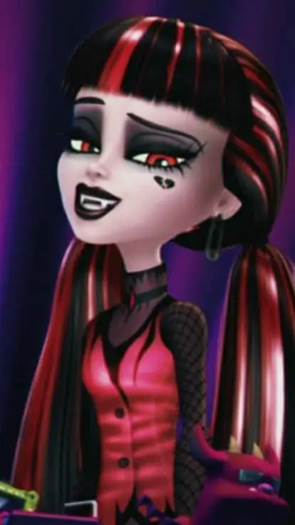 ai character: Draculaura  background