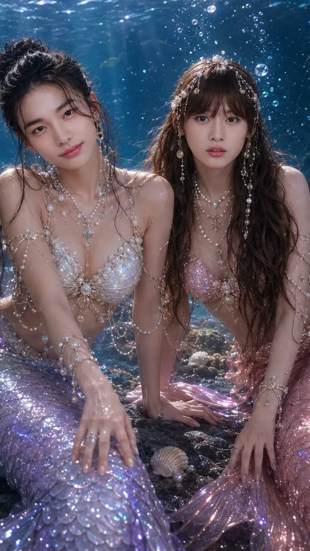 ai character: Mermaid moms background
