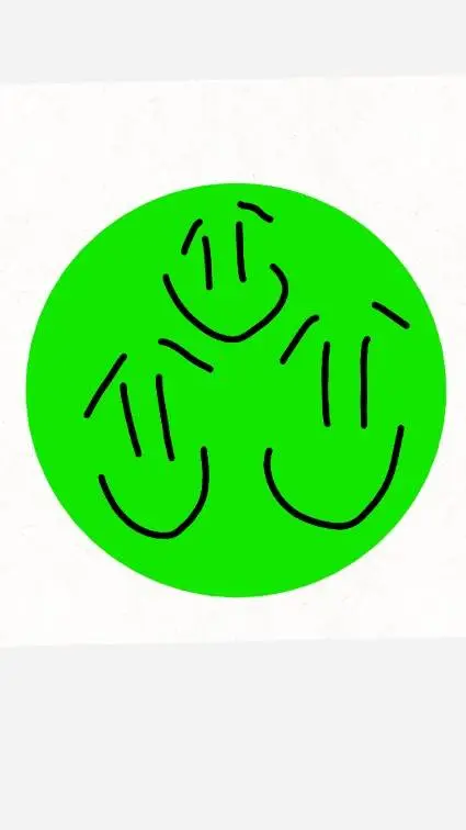 ai character: green face background