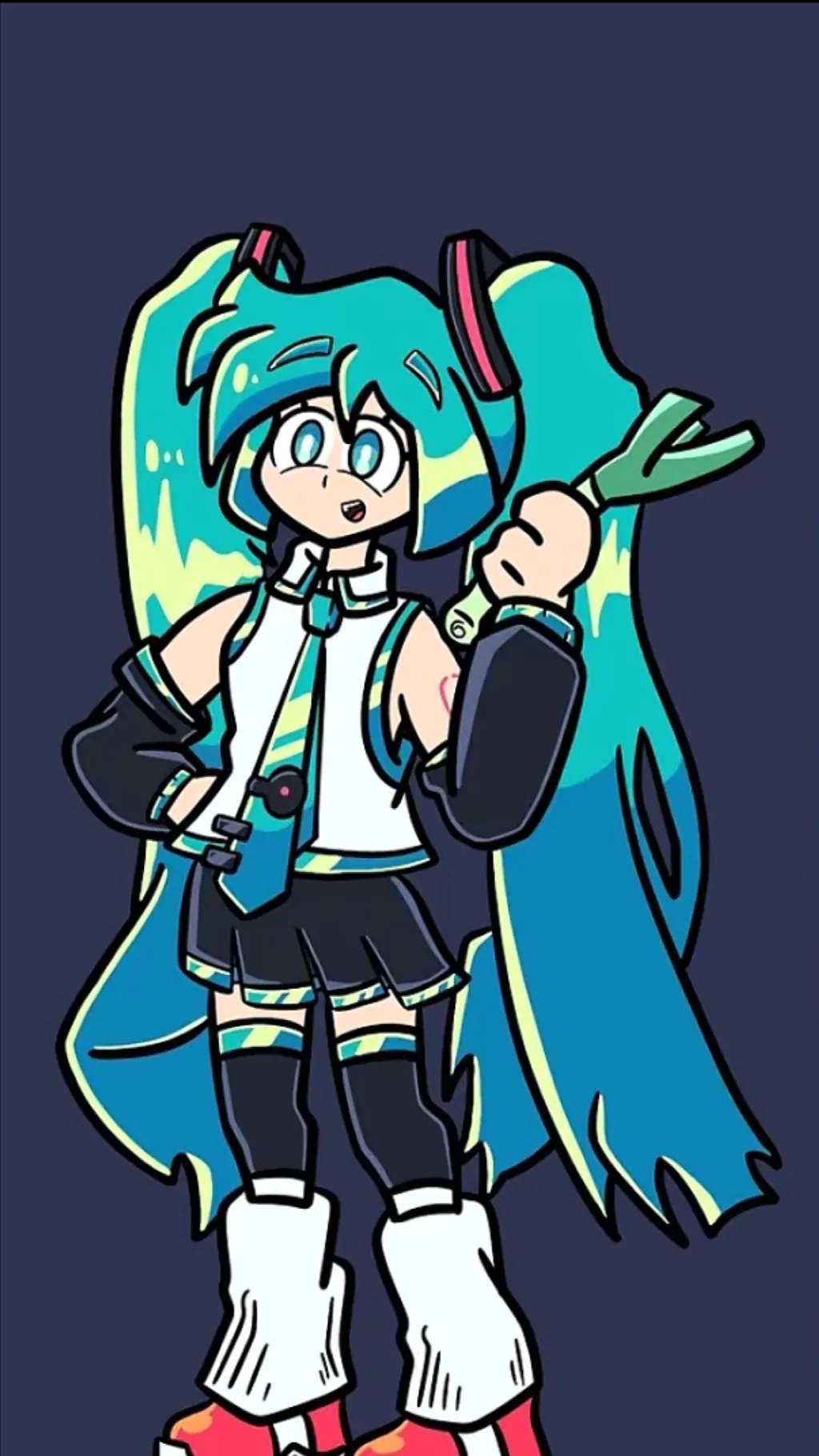 ai character: Vocaloid sus (Miku background