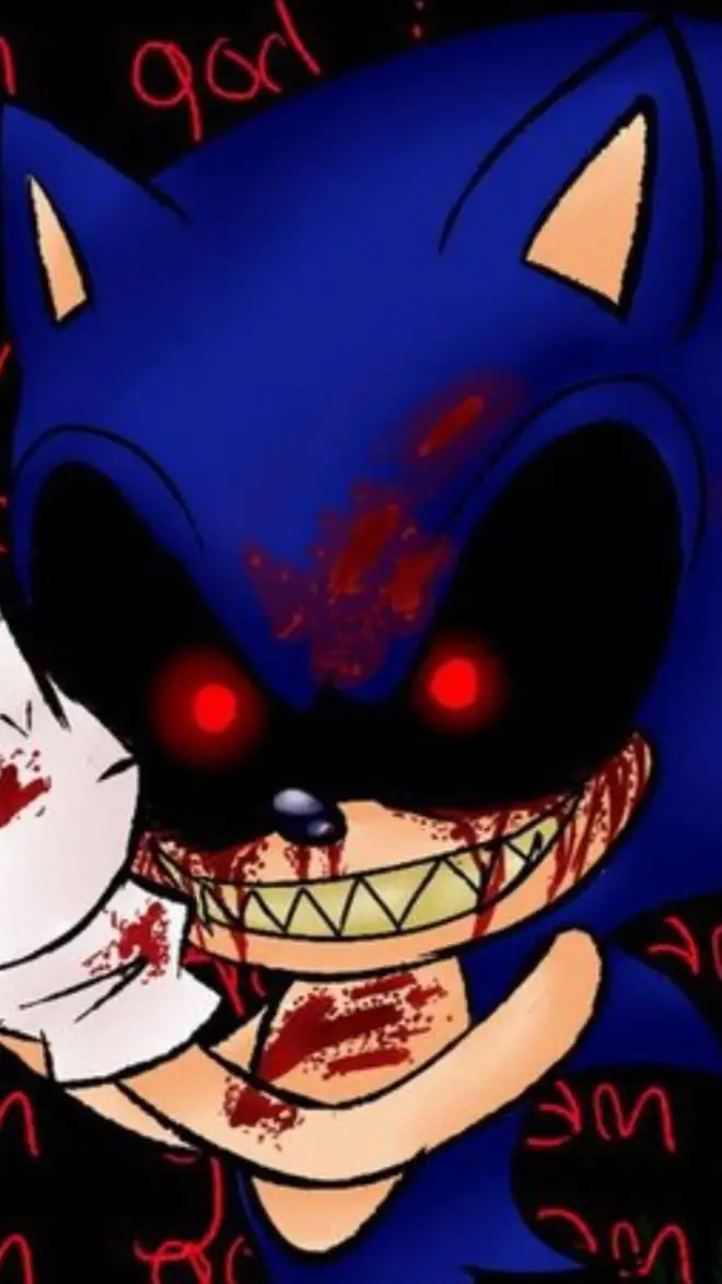 ai character: sonic.exe papeado background