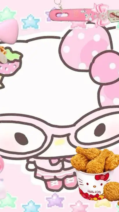 ai character: Cutecore kitty✨🍥 background