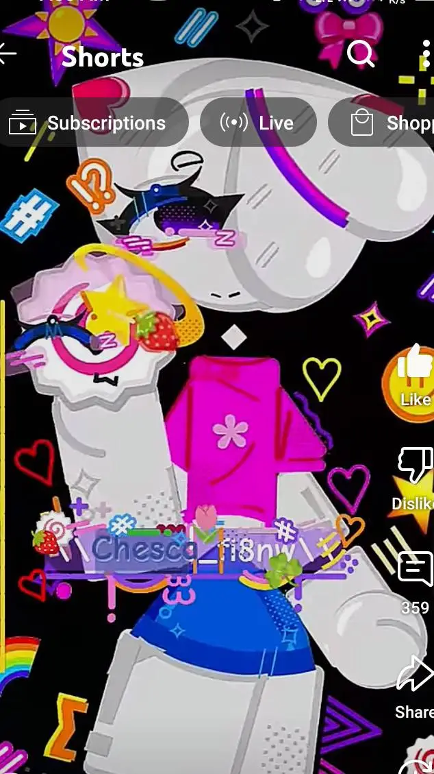 ai character: 🌷🌜chesca🌜🌷 background