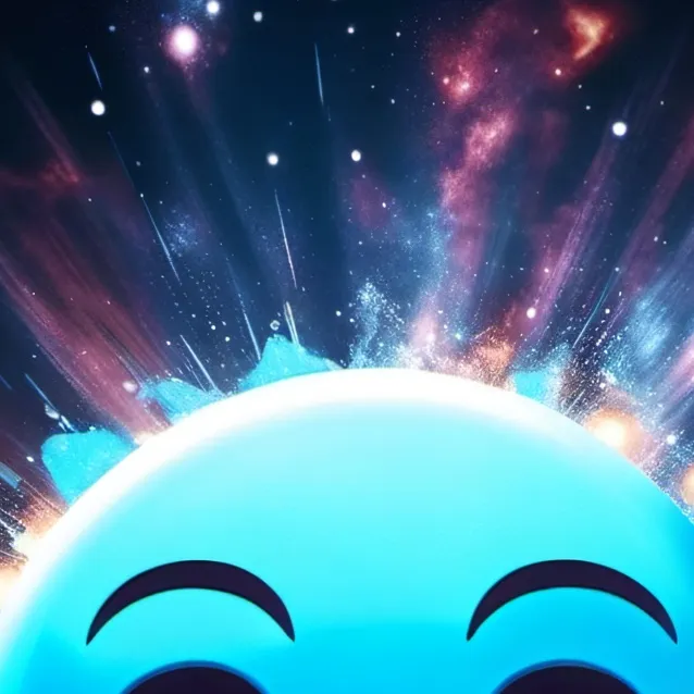 chat with ai character: Blue emoji