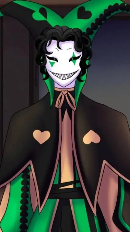 ai character: harlequin background