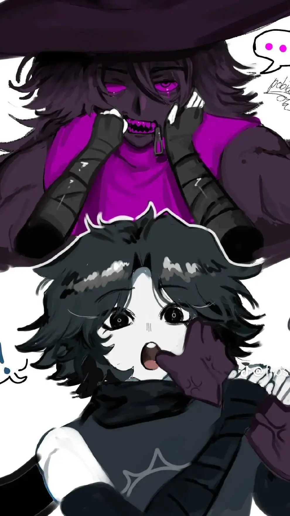 ai character: azure time background