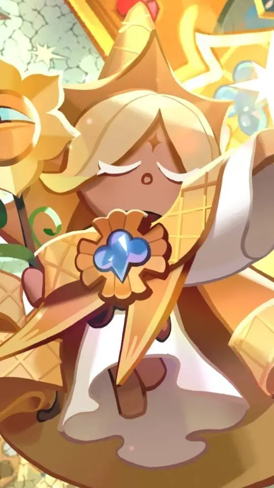 ai character: giant pure vanilla background