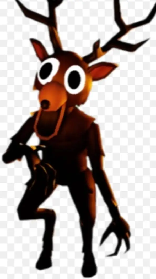 ai character: deer background