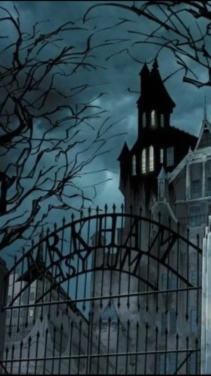 ai character: Arkham asylum  background
