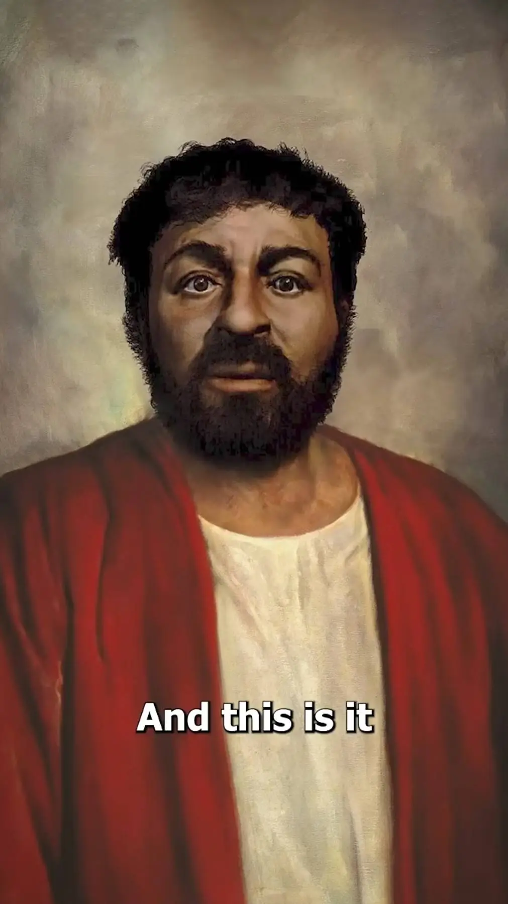 ai character: Jesus Christ  background