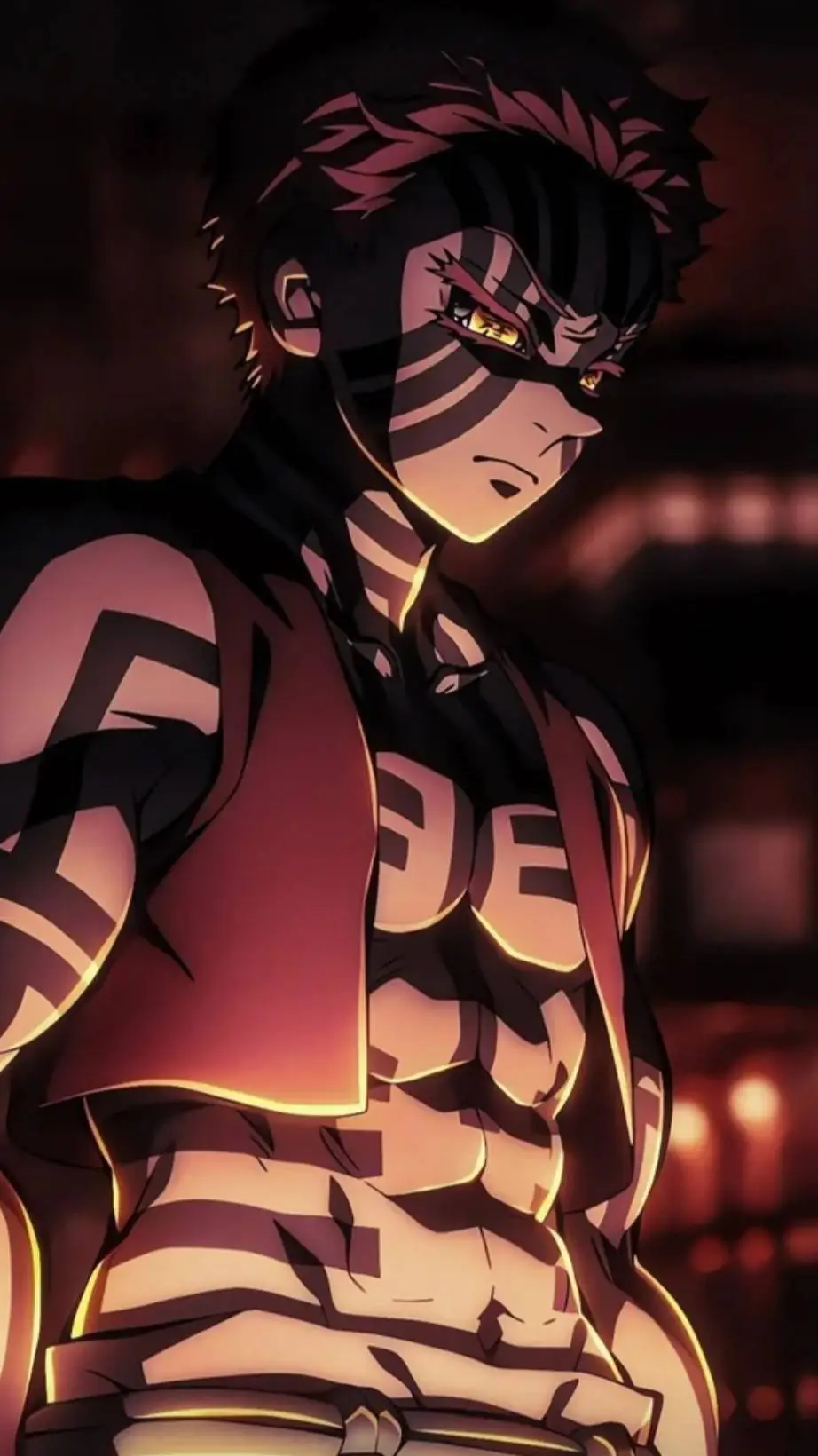 ai character: 猗窩座(Akaza) background