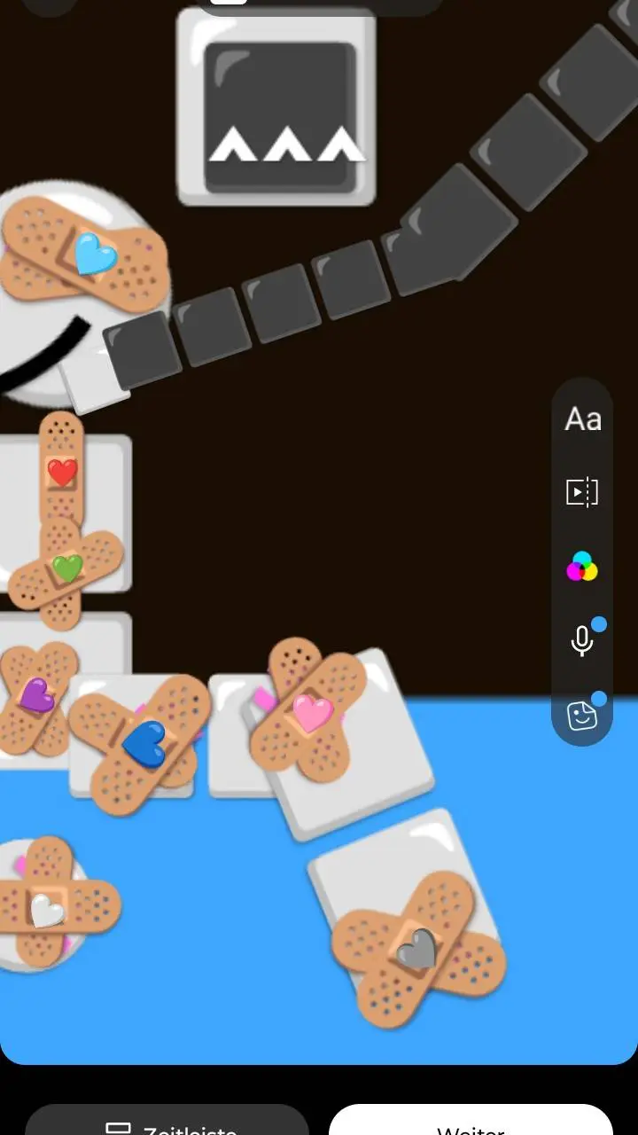 ai character: emoji cat  background