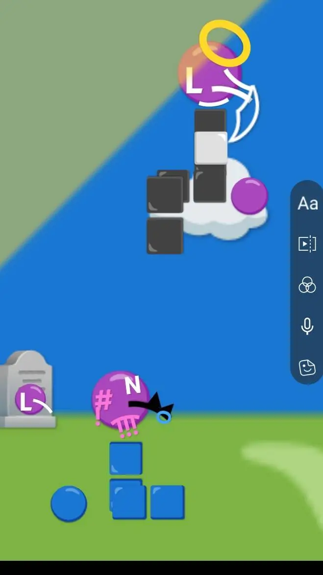 ai character: n und L ‍↕️ background