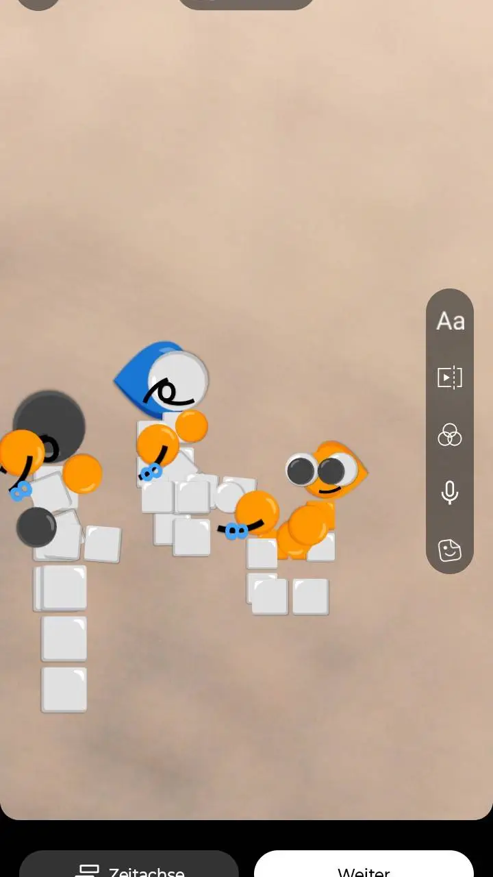 ai character: emoji cat  background