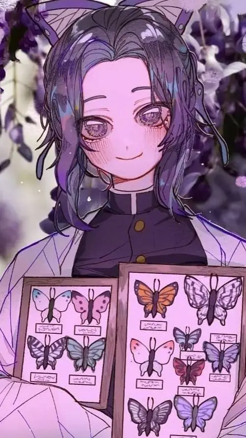 ai character: Shinobu kocho💜 background