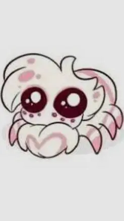 ai character: tiny angel dust :) background