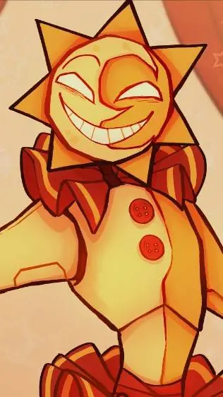 ai character: sun background