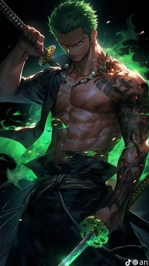 ai character: zoro background