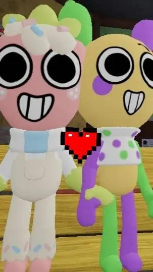 ai character: Sprout y Looey🍓🥳 background