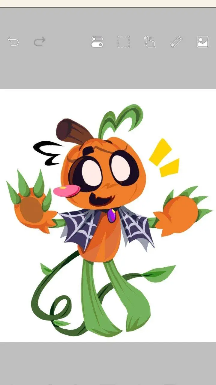 ai character: 🎃☆Gourdy☆🎃  background