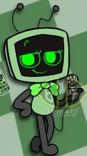 ai character: 📺💚☆~Vee~☆💚📺 background