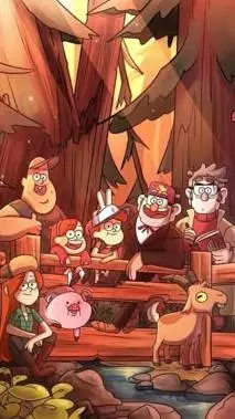ai character: ~👁GRAVITY FALLS👁~ background