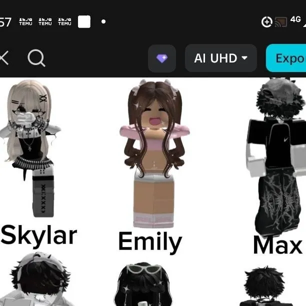chat with ai character: Roblox gc