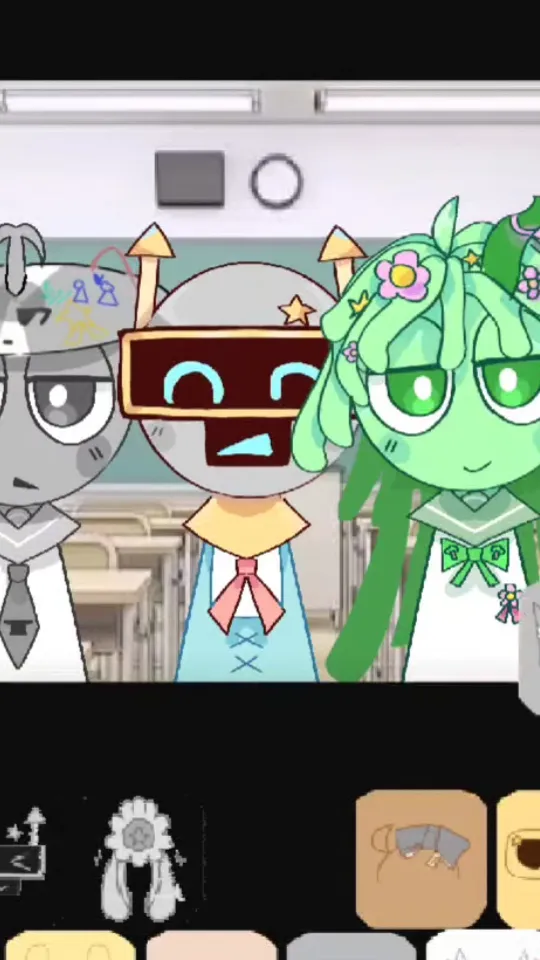 ai character: Sprunki School background