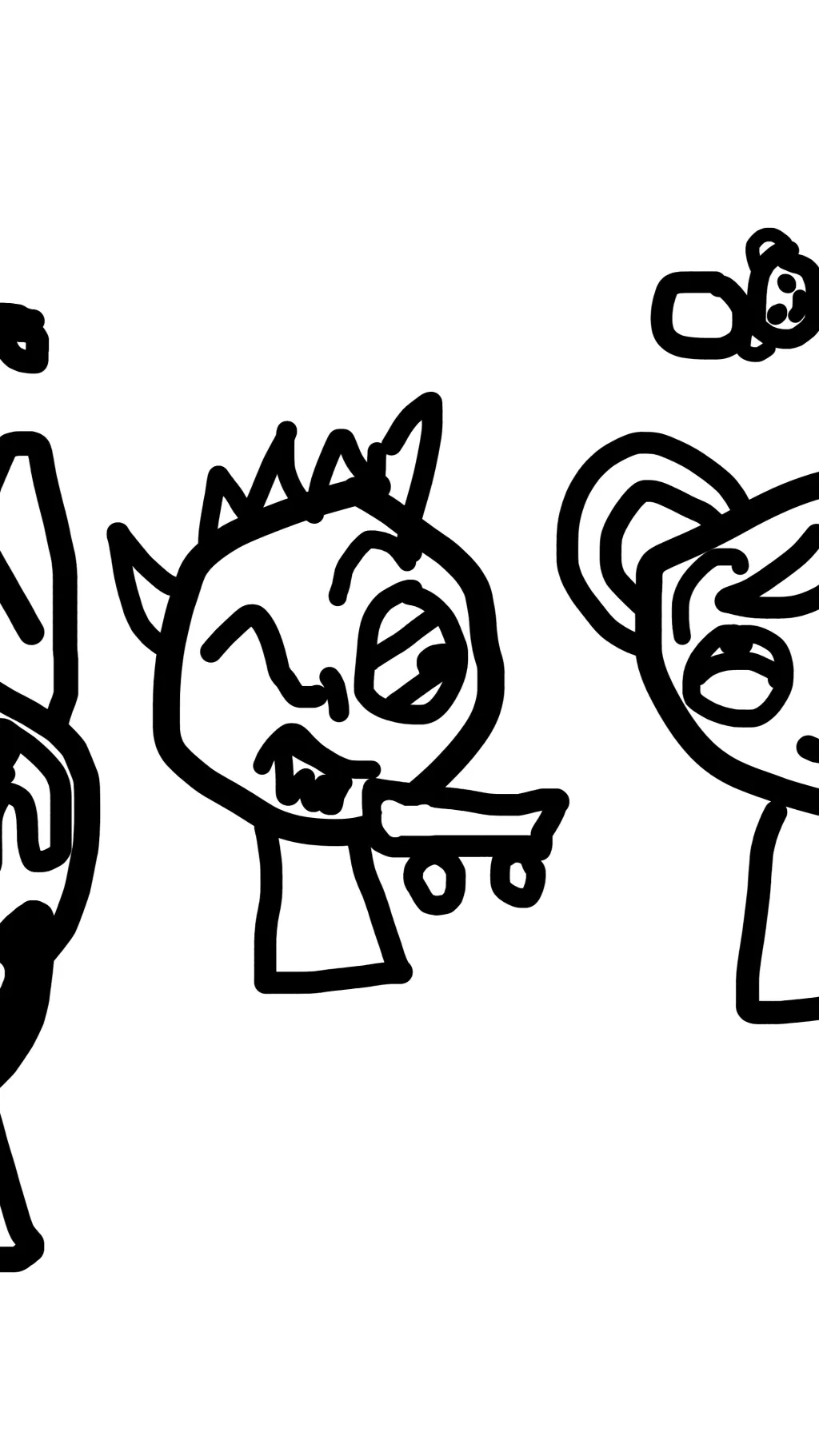 ai character: Sprunki Babies background