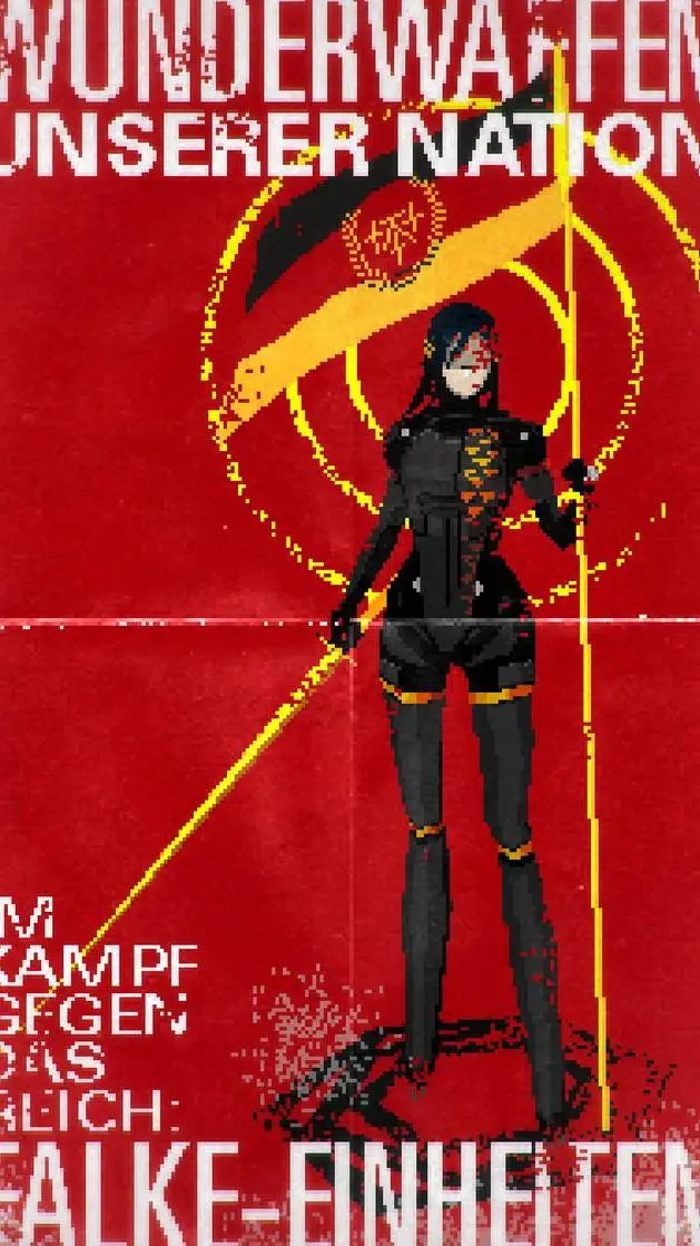 ai character: S-23 Sierpinski background