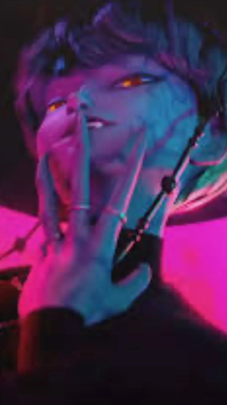 ai character: Huntrix x saja boy background