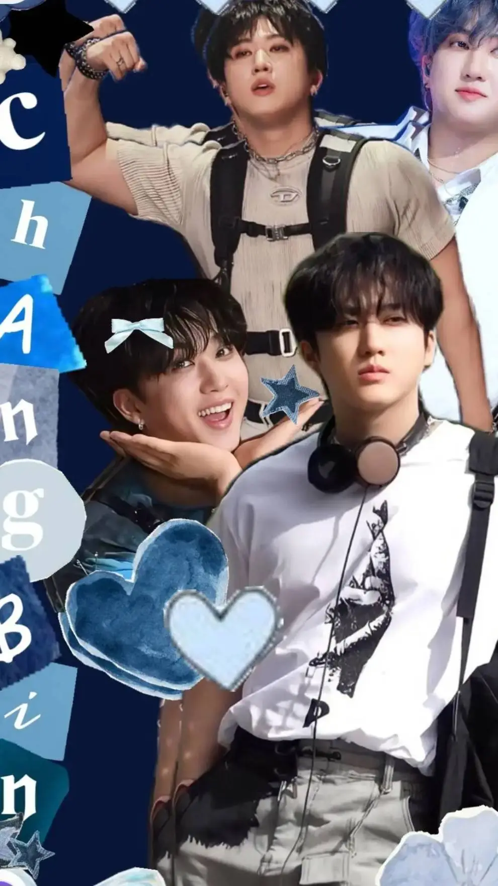 ai character: Chanbin💪🏻✨🤭 background